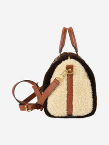 Louis Vuitton Dark brown and cream 2019 Speedy Bandouliere Teddy 25 bag