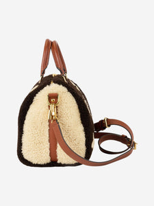 Louis Vuitton Dark brown and cream 2019 Speedy Bandouliere Teddy 25 bag