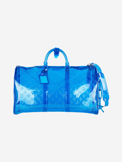 Blue Keepall 55 Bandouliere bag Luggage & Travel Bags Louis Vuitton 