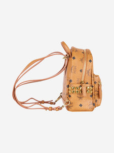 MCM Brown XMini stark backpack