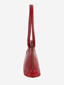 Mulberry Red croc embossed shoulder bag