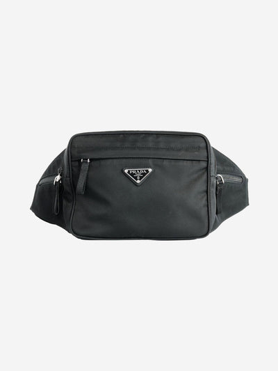 Black Logo plaque belt bag Cross-body bags Prada 