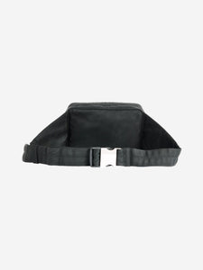 Prada Black Logo plaque belt bag