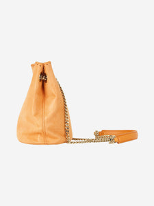 Stella McCartney Orange Falabella bucket bag