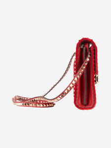 Valentino Red Rockstud No Limit shoulder bag