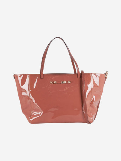 Brown patent tote bag Tote Bags Valentino 