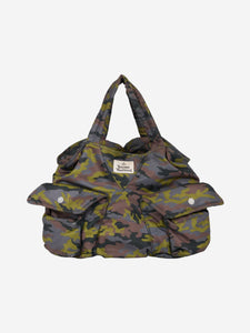 Vivienne Westwood Green Camouflage Weekender bag