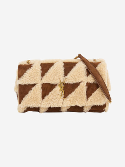 Brown Jamie patchwork shearling bag Shoulder bags Saint Laurent 