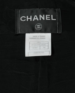 Chanel Black velvet bow jacket - size UK 6