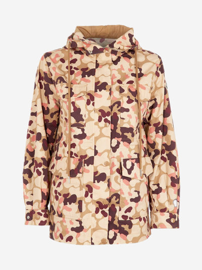 Beige camouflage Treberon parka - size XS Coats & Jackets Moncler 