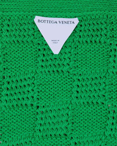 Bottega Veneta Green check knit cardigan - size S