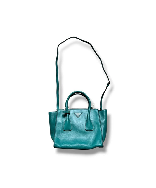 Teal leather 2way bag product image