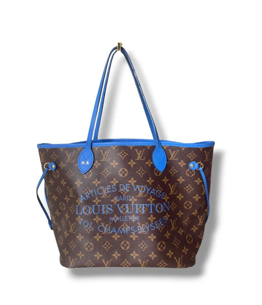 Brown 2013 Monogram Ikat Neverfull MM Grand Bleu tote product image