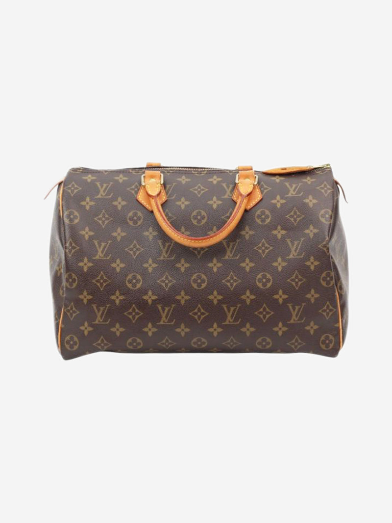 Brown Monogram Speedy 35 bag Top Handle Bags Louis Vuitton 