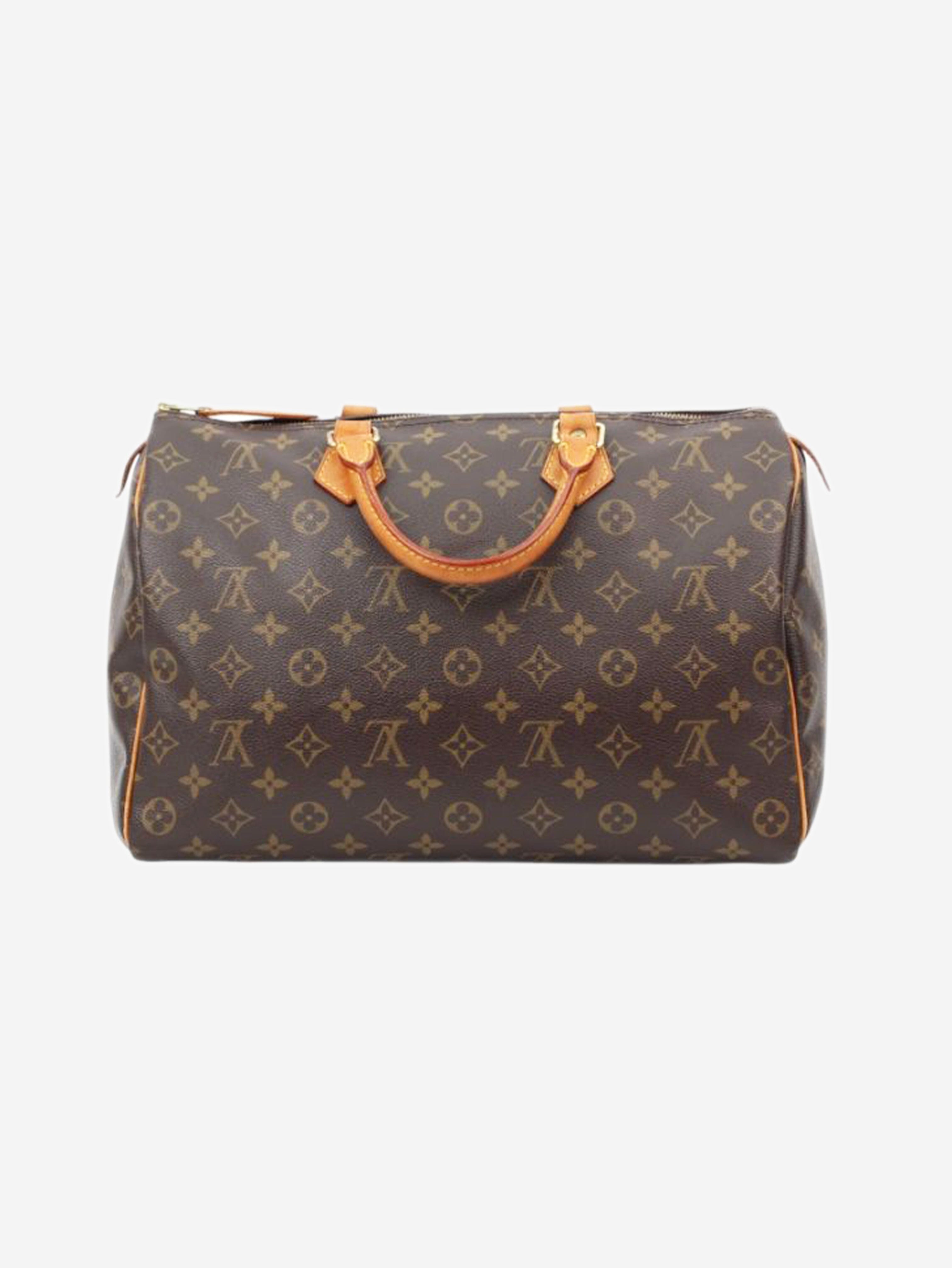 Brown Monogram Speedy 35 bag Top Handle Bags Louis Vuitton 