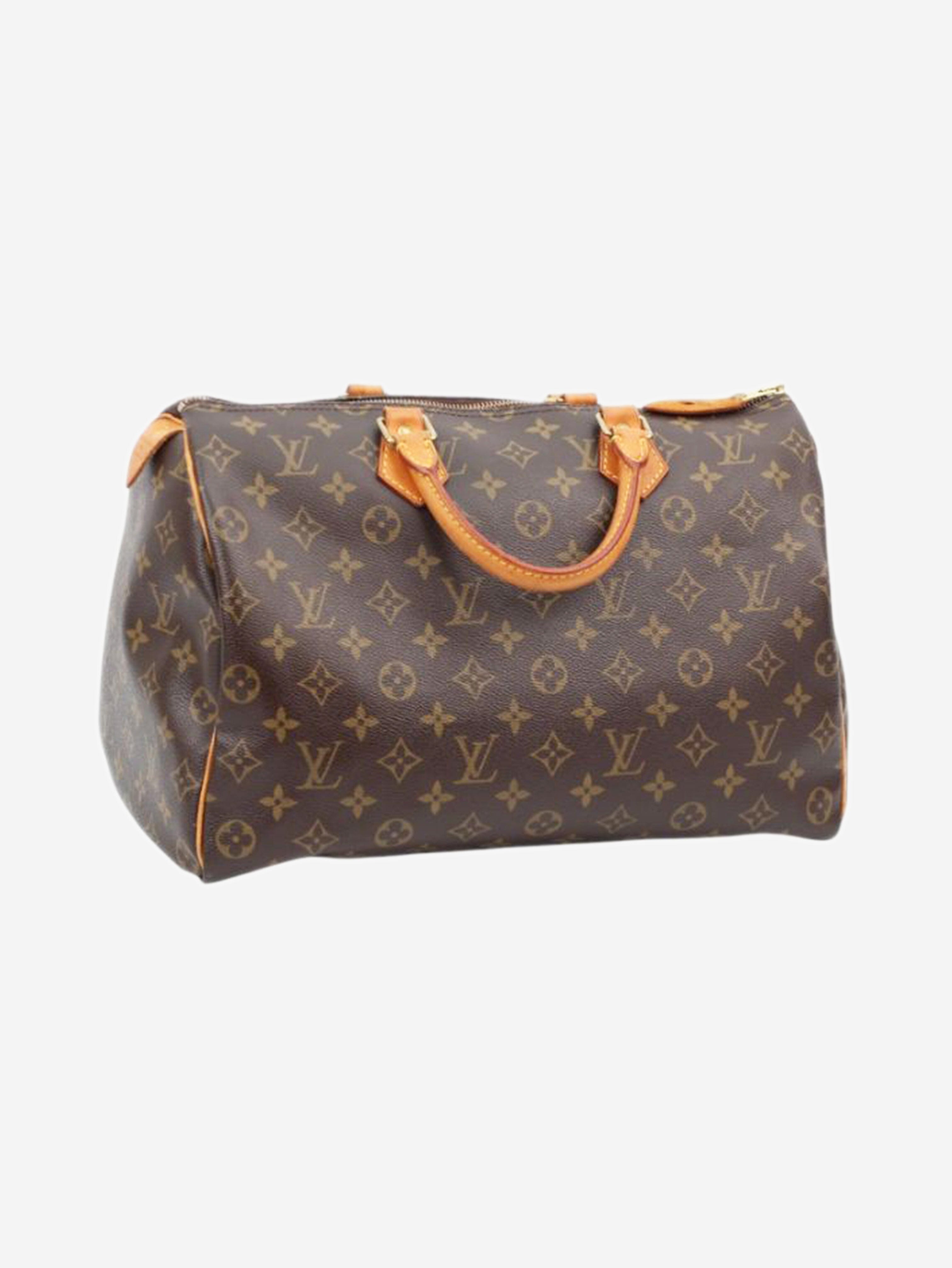 Brown Monogram Speedy 35 bag Top Handle Bags Louis Vuitton 