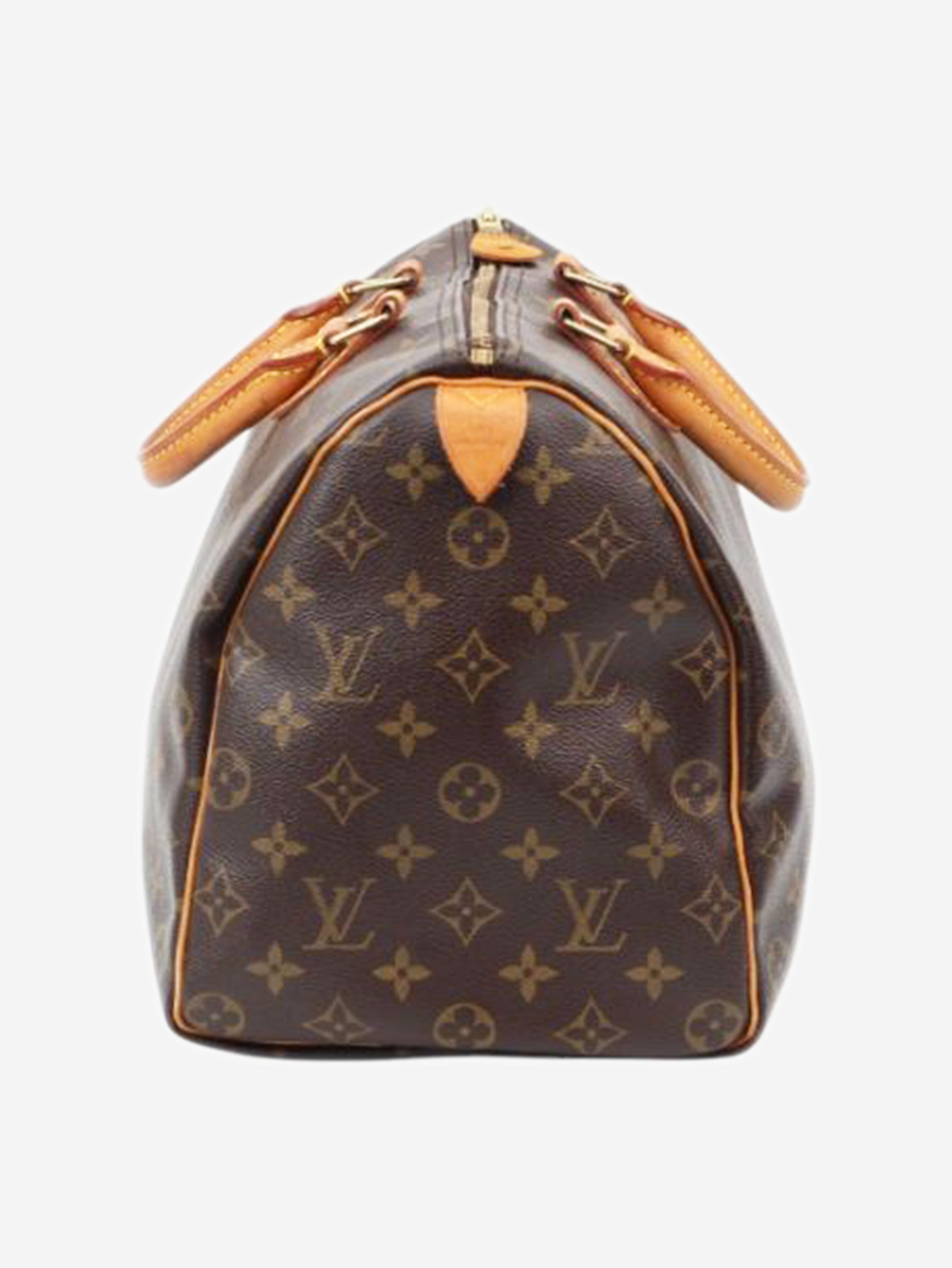 Brown Monogram Speedy 35 bag Top Handle Bags Louis Vuitton 