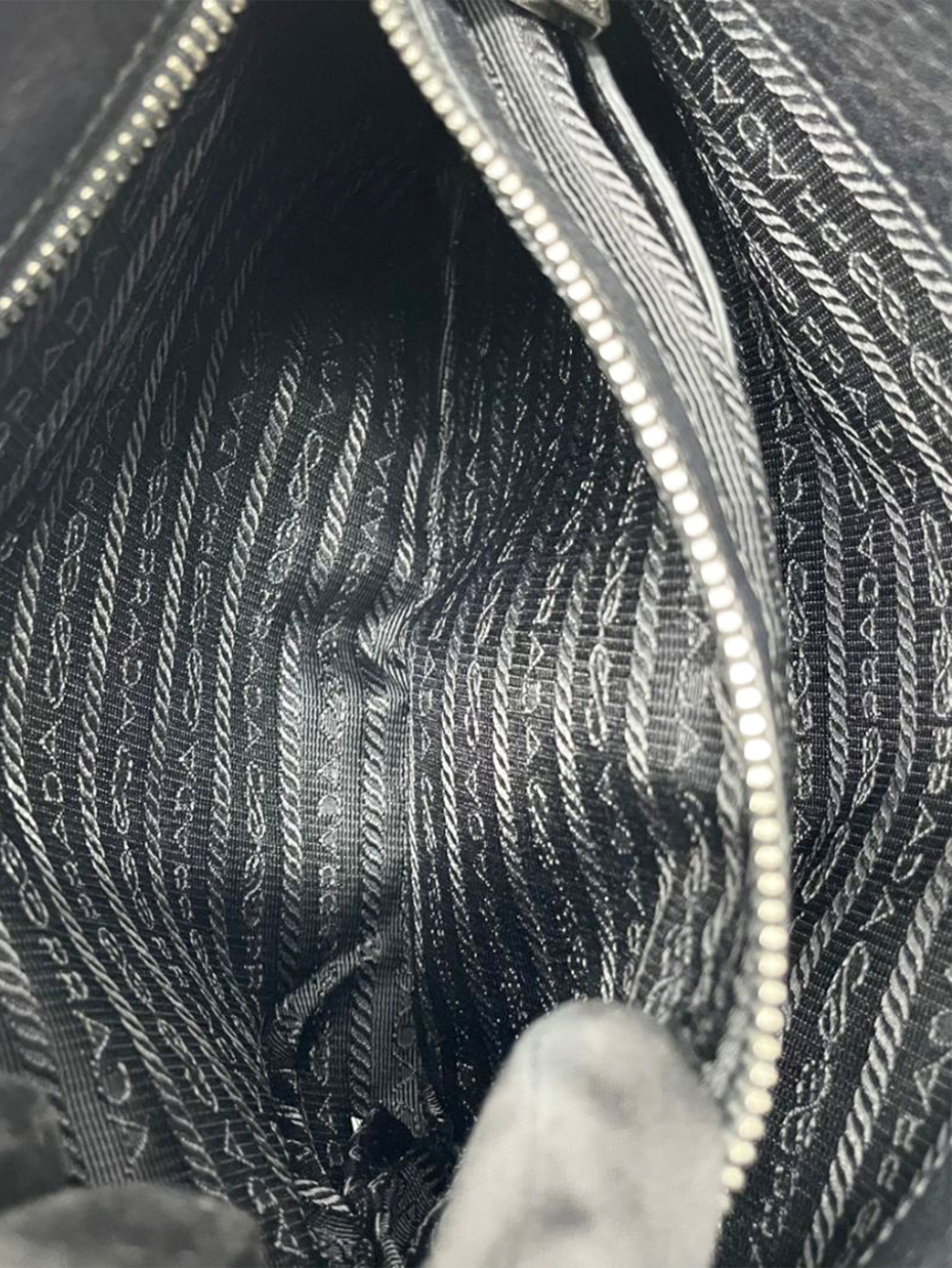Black leather Vitello Danio bag Cross-body bags Prada 
