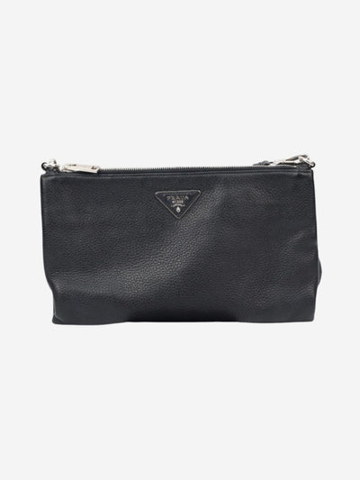 Black leather Vitello Danio bag Cross-body bags Prada 