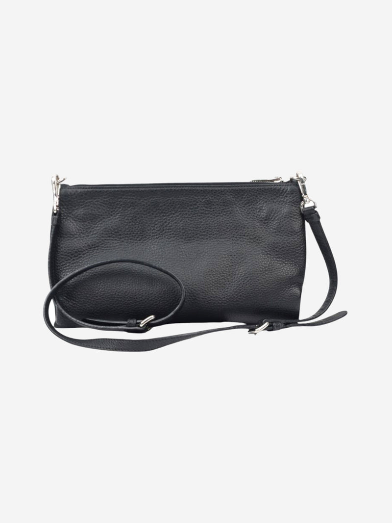 Black leather Vitello Danio bag Cross-body bags Prada 