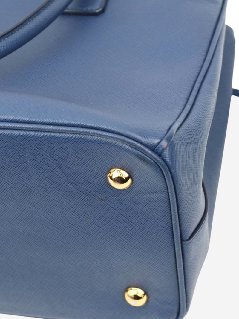 Blue Saffiano leather Galleria bag Shoulder bags Prada 