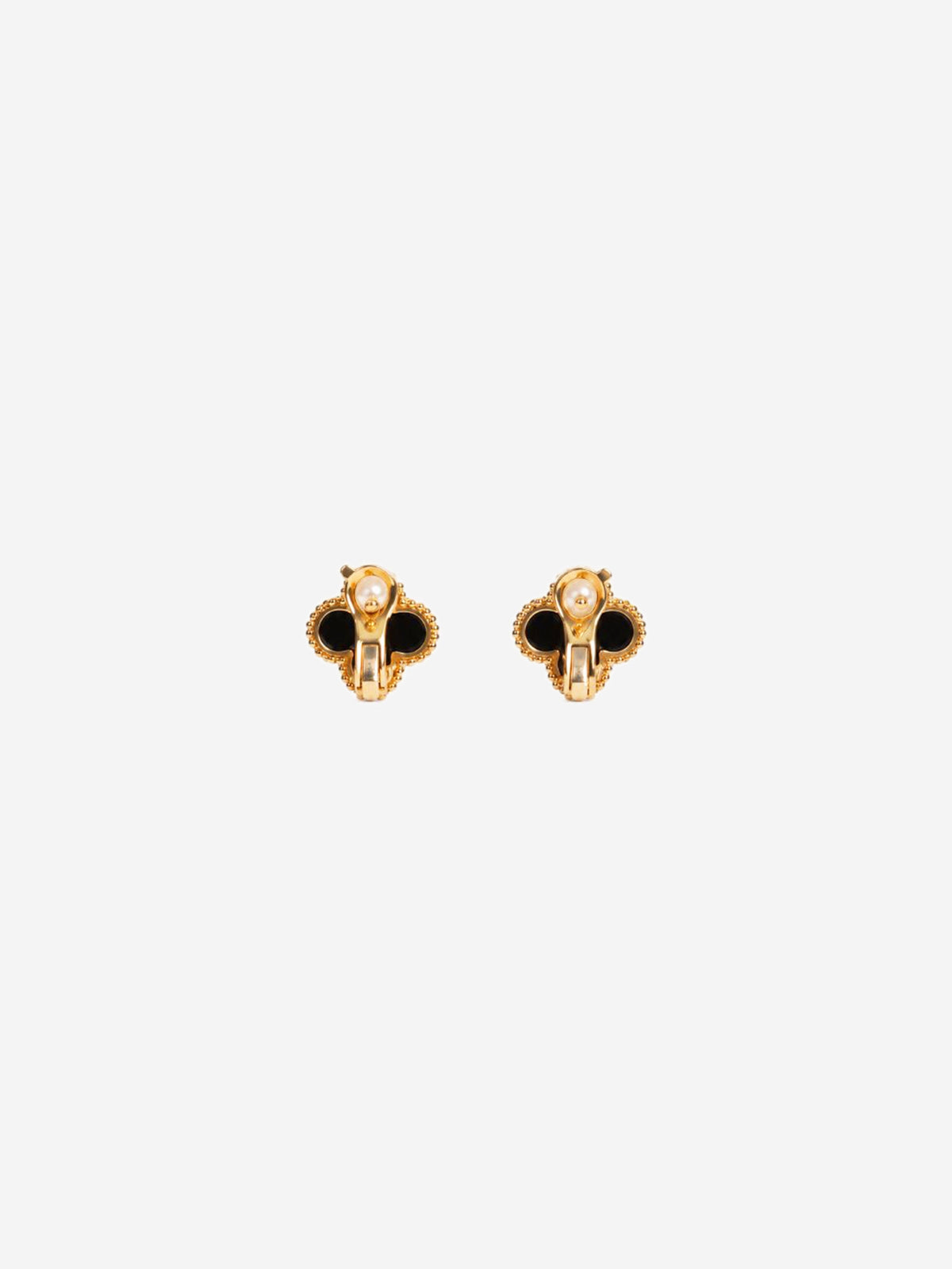 Black Vintage Alhambra earrings Earrings Van Cleef & Arpels 