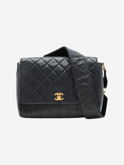 Black vintage 2002-2003 gold hardware flap Shoulder bags Chanel 