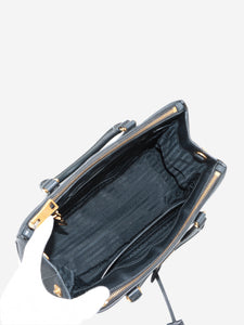 Prada Black small Saffiano leather Galleria two-way top handle bag