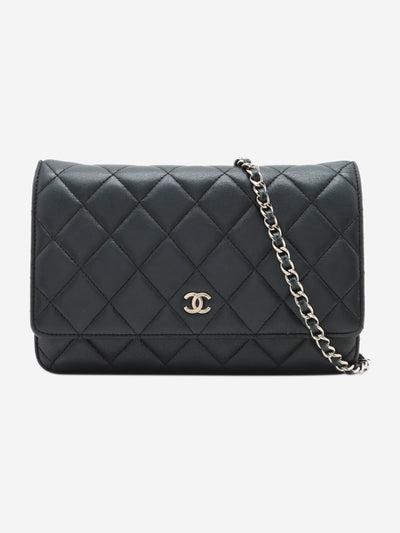 Black 2012-2013 lambskin quilted Wallet on Chain Cross-body bags Chanel 