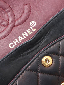 Chanel Black small lambskin vintage 1997 Classic Double Flap