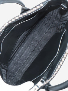 Prada Black nylon and leather 2way bag