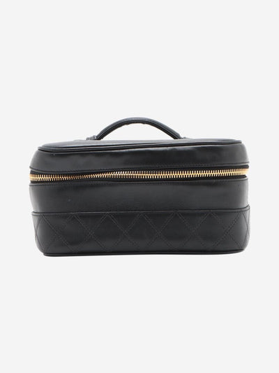 Black vintage 1991 CC Vanity case Top Handle Bags Chanel 