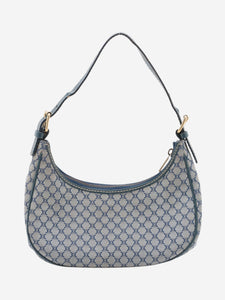 Celine Blue Macadam Ava shoulder bag