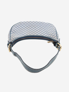 Celine Blue Macadam Ava shoulder bag