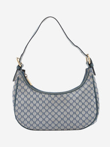 Celine Blue Macadam Ava shoulder bag