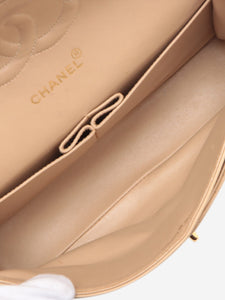 Chanel Beige vintage 1989 medium lambskin Classic Double Flap bag