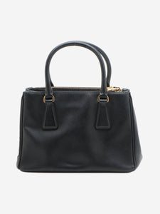 Prada Black mini Saffiano leather Galleria top handle bag