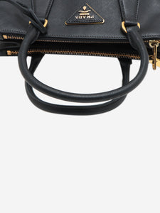 Prada Black mini Saffiano leather Galleria top handle bag