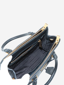 Prada Black mini Saffiano leather Galleria top handle bag