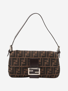 Fendi Brown Zucca Mamma Baguette bag