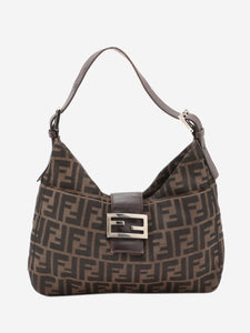 Fendi Brown Zucca shoulder bag