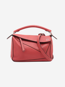 Loewe Red small Puzzle bag