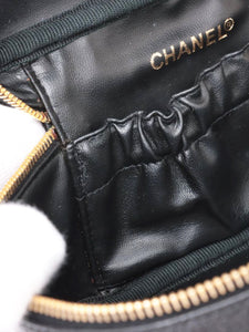 Chanel Black 1994-1996 Caviar Vanity bag