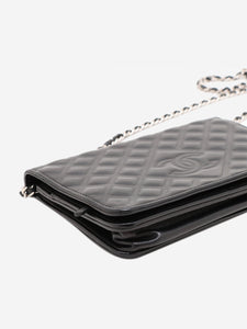 Chanel Black 2018 Coco Mark lambskin Wallet on Chain