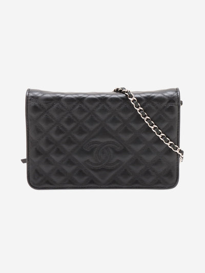 Black 2018 Coco Mark lambskin Wallet on Chain Cross-body bags Chanel 