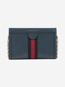 Gucci Blue GG Ophidia leather shoulder bag