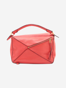 Loewe Red medium Puzzle bag