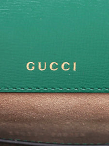 Gucci Green Horsebit 1955 leather shoulder bag