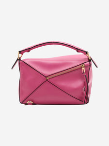 Loewe Fuchsia small Puzzle bag