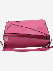 Loewe Fuchsia small Puzzle bag